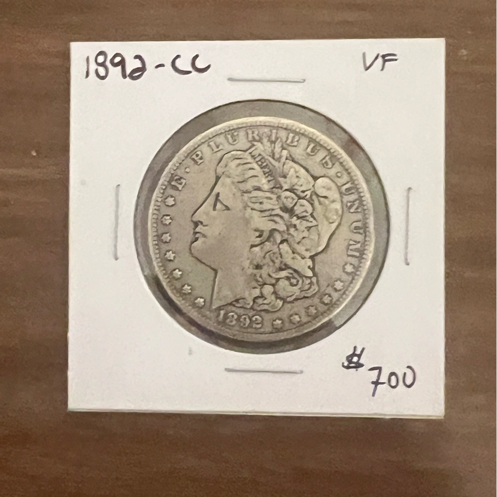 LOT OF MULTIPLE VINTAGE COINS MORE ! 1892-CC Silver Dollar 1856 INVESTMENT GRADE